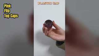 Şişeler için Pembe Çevirmeli Üst Kapaklar