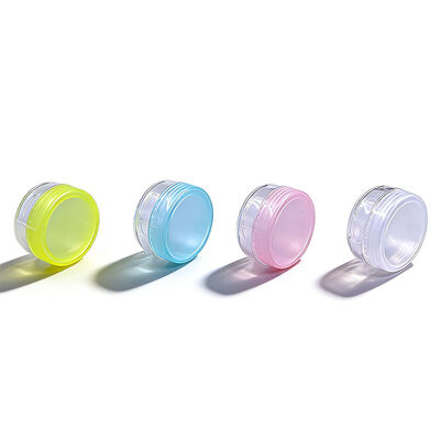 Sıcak Satış Kozmetik Konteyner 10g 15g Özel Renkli PS Plastik Göz Yüzü Mini Vücut Kremi Kavanoz