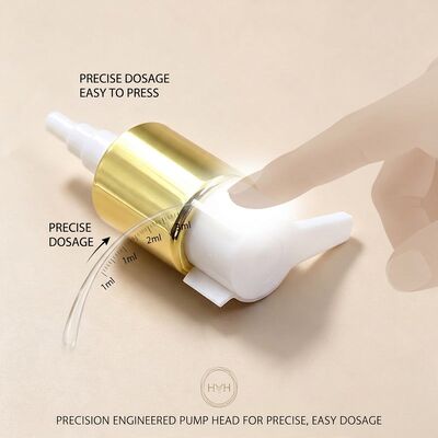 REACH Uyumlu Losyon Pompası 28/410 Hassas 1.2ml Doz Sol-Sağ Kilitli Avrupa Cilt Bakım Ambalajı OEM