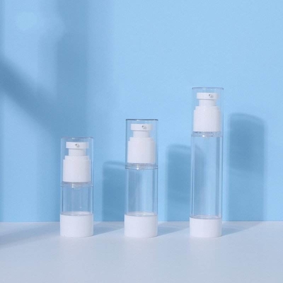 Yüz Göz Kremi Losyonu için Plastik Kozmetik Havasız Pompa Şişeleri 15ml 30ml 50ml