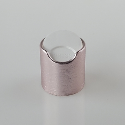 Kozmetik Paket için Fırçalanmış Alüminyum Disk Üst Kapak 24mm 28mm