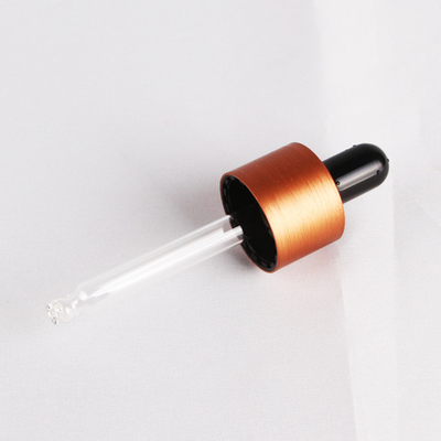 Uçucu Yağ Şişesi 18/410 için 18mm Fırçalanmış Alüminyum Kapatma Damlalık Kapağı