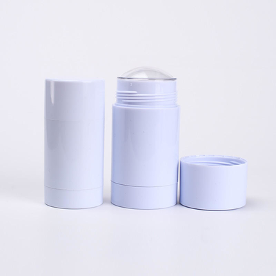 Yuvarlak Twist Up Salve Plastik Deodorant Tüpleri Konteyner 30g 50g 75g Temizle Boş