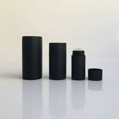 Özelleştirilmiş Yuvarlak Bükümlü Plastik PP Deodorant Çubuk Konteyner 15ml 30ml 50ml 75ml