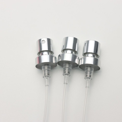 15mm Gümüş Alüminyum Sis Kıvrım Püskürtme Pompası Parfüm Atomizer