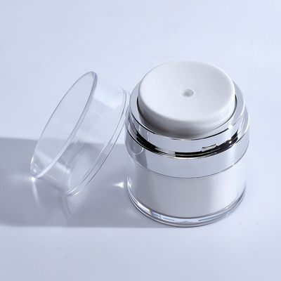 Krem Fondöten için 30ml 50ml Doldurulabilir Lüks Havasız Pompa Kavanozu