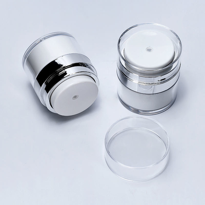 Krem Fondöten için 30ml 50ml Doldurulabilir Lüks Havasız Pompa Kavanozu
