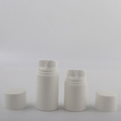 Beyaz PP Plastik Kozmetik Ambalajı Havasız Krem Serum Şişesi 30ml 50ml 80ml