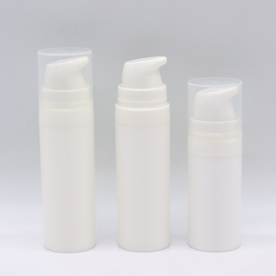 Plastik PP yeniden doldurulabilir hava içermeyen pompa şişeleri 50ml 100ml 150ml