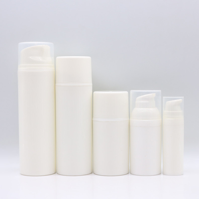 Plastik PP yeniden doldurulabilir hava içermeyen pompa şişeleri 50ml 100ml 150ml