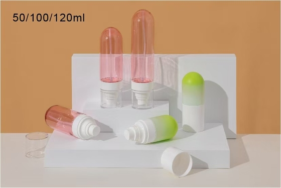 Kişisel Bakım Boş Dönüştürülmüş Plastik Kozmetik Spray Şişesi 50ml 100ml Ve 120ml Sıcak Damgalanma El Dükkanı ve UV Dükkanı ile