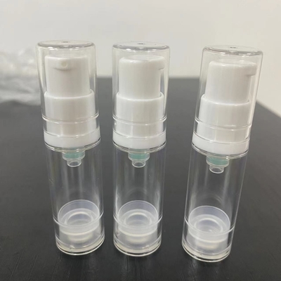 5ml Losyon Havasız Pompa Şişeleri Plastik Kozmetik Losyon Şişesi AS malzemesi