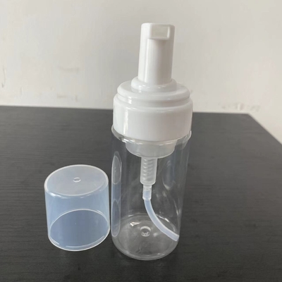 Temiz ayakkabılar ve şampuan vücut losyonu için köpük pompası ile doğal 100ml PET şişe