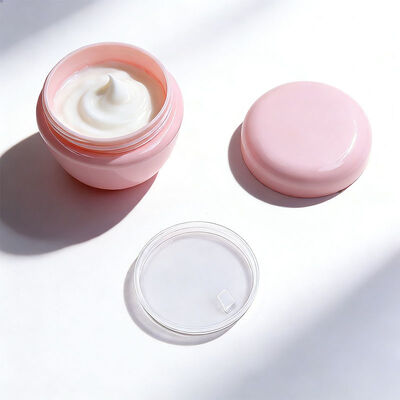 Oval PP Yüz Kremi Kavanoz Kozmetik Cilt Bakım Kabı Boş Yüz Kremi Kavanoz 20g