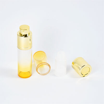 Kozmetik Lüks AS Airless Pompalı Şişe 15ml 30ml 50ml Beyaz Çift Duvar Airless Serum Şişesi Buzlu Şişe ile