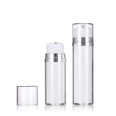 Beyaz Renkli Havasız Losyon Şişesi Pompa ile 80ml 120ml Lüks Losyon Şişeleri