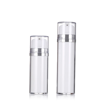 Beyaz Renkli Havasız Losyon Şişesi Pompa ile 80ml 120ml Lüks Losyon Şişeleri