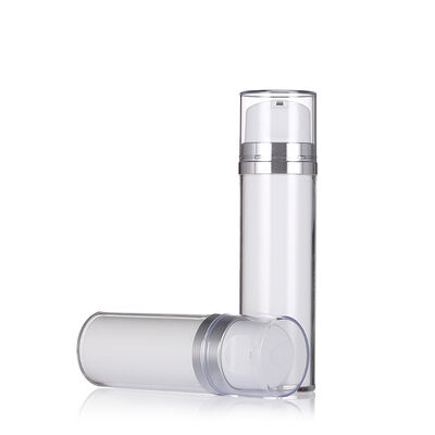 Beyaz Renkli Havasız Losyon Şişesi Pompa ile 80ml 120ml Lüks Losyon Şişeleri
