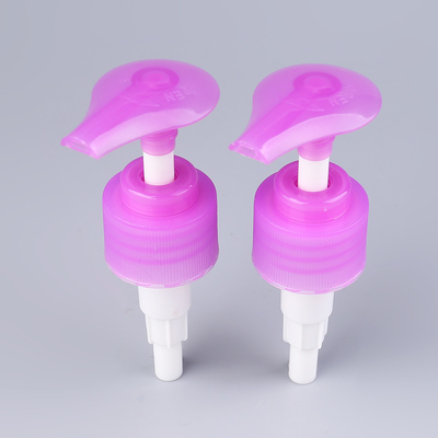 1.8cc Şampuan Pembe Losyon Pompası UV Kaplı Vida Yukarı Aşağı Kilit