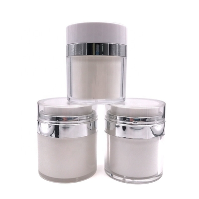 1oz 4oz Havasız Pompa Krem Kavanoz, cilt bakımı için Akrilik Kozmetik Kavanoz Ambalaj