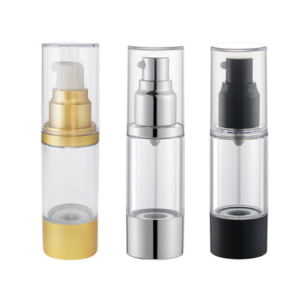 Şap Malzemesi Olarak Kozmetik ABS İçin 15ml 30ml 50ml Havasız Pompa Şişeleri