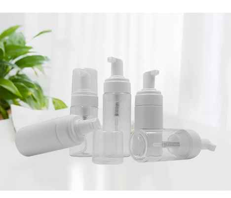 43mm Kozmetik Plastik Şişeler, Sıvı Sabun Köpük Pompa Şişeleri 100ml 150ml