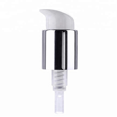 Gümüş Alüminyum Losyon Dispenser Pompaları, kozmetik şişe pompası 24/410