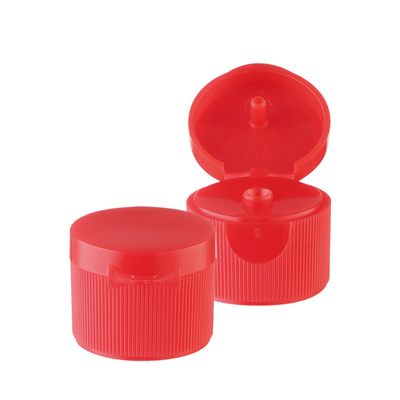 Mavi Plastik Kozmetik Şişe Kapakları, Dezenfektan İçin 24mm Flip Top Cap