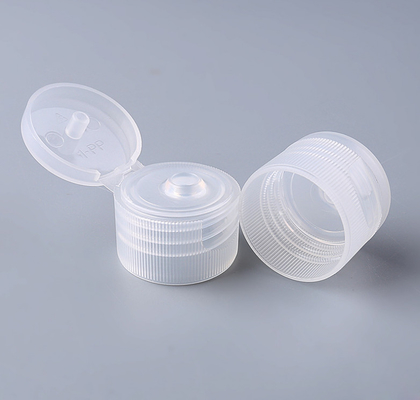 Şeffaf 20mm Kozmetik Şişe Kapakları, Plastik El Dezenfektanı Kapakları Flip Top