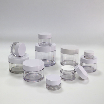 Gıda Sınıfı Plastik Kozmetik Kavanozları, Plastik Vidalı 2Oz 4Oz PETG Krem Kavanoz