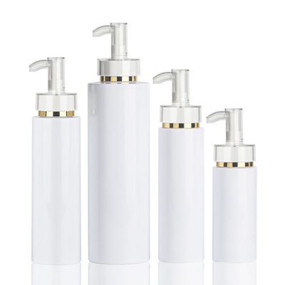 Ambalaj için boş PET Kozmetik Losyon Şişe Silindir 200ml 300ml 500ml