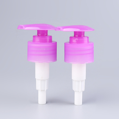 1.8cc Şampuan Pembe Losyon Pompası UV Kaplı Vida Yukarı Aşağı Kilit